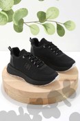 Resim Bambi Siyah File Kadın Sneaker K01824211522 
