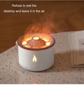 Resim ds H2O Humidifier Volkan Efektli Kumandalı Aromaterapi ve Hava Nemlendirici Buhar Makinası 