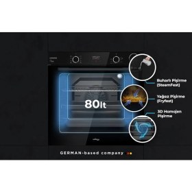 Resim Tommatech TAF6004BSP Ankastre Elektrikli Fırın 