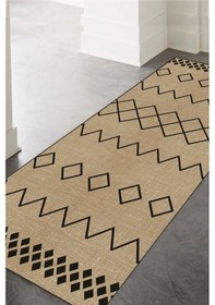 Resim Decomia Home Dijital Kaymaz Yıkanabilir Jüt Görünümlü İskandinav Salon Halısı Mutfak Halısı Balkon Halısı Yolluk DC-4212-Y 