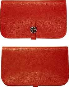 Resim Kadın Çanta Kırmızı Hakiki Deri Portföy Kangaroo Kıngdom 8744Kr 