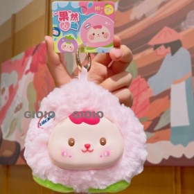 Resim Silver1 Peluş Bebek Aşk Düğmesi Çanta Kolye Sevimli Biblolar Bebek Çekicilik Küçük Kolye Anahtarlık (Yurt Dışından) 