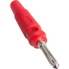 Resim Elektromer Fiş Banan Silikonlu Jak (IC-238B) Siyah Kırmızı 