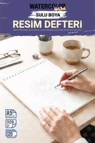 Resim TUĞSET Aquarelle Watercolor Suluboya Resim Defteri 320gr (Akrilik,Guaj,Karakalem,Sketch,Marker Uyumlu 
