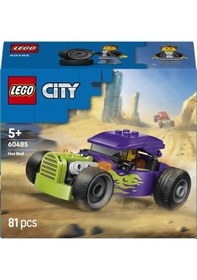 Resim LEGO® City Hot Rod Yarış Arabası Oyuncağı 60485 - 5 Yaş ve Üzeri Çocuklar İçin Sürücü Minifigürlü Oyuncak Yapım Seti (81 Parça) 