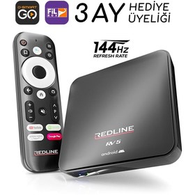 Resim Rv5 Lisanslı Android 11 Tv Box+3 Ay D Smart Go+cineflix Hediye 