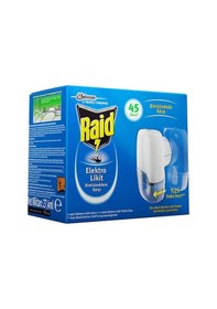 Resim Raid Sivrisineklere Karşı Elektro Likit Isıtıcı + Yedek 45 Gece 27.4 ML 