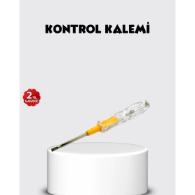 Resim Aylina Mey Ithalat® Neon Lambalı Elektrik Kontrol Kalemi Nikel Kaplama 110-220V 