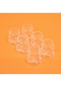 Resim Aroww Grape 6'lı Kahve Yanı Su Bardağı - Şeffaf - 60 Ml Çok Renkli 