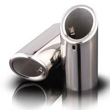 Resim Universal Paslanmaz Krom Egzoz Ucu 80mm ZQ3 
