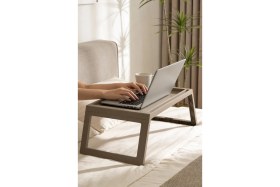Resim Vivenda Katlanabilir Yatak Üstü Keyif Sehpası - Laptop & Kahvaltı Sehpası 56×36 cm 