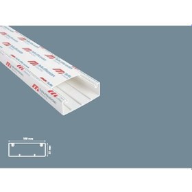 Resim Mutlusan Kablo Kanalı 30 Metre 100X37 Mm Içten Kapaklı 