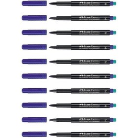 Resim Multimark 1525 Permanent Asetat Kalemi 1.0 Mm M Mavi 10 Lu Kutu 