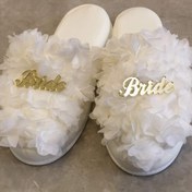 Resim ilayda kına Kadın Bej Bride Terlik 