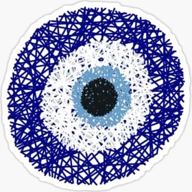 Resim TSC Nazar Boncuğu Sticker Araba 18CM Yapıştırma Etiket MD16 