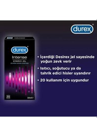 Resim Durex Intense Kadın Uyarıcılı Jel + Kırmızı Deri Göz Maskesi + Hediye 