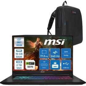 Resim MSI Msı Katana 17 Hx B14WGK Intel Core I7-14650HX 16GB Ddr5 2tb SSD RTX5070/8GB 115W 17.3 Inç 2k Qhd 240Hz Freedos Gaming Bilgisayar 046XTRF04+ZETTAÇANTA 