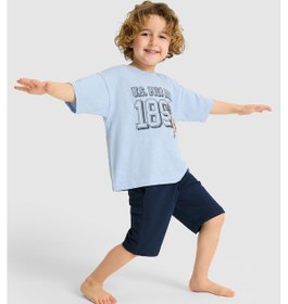 Resim U.s. Polo Assn. Erkek Çocuk Mavi Pijama Takım 50327363-vr036 