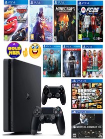 Resim Çınar Bilişim Dünyası Ps4 500 gb Slim Kasa Oyunlu 2 Adet V2 Kol + (kırık sistem) YENİLENMİŞ 12 Ay Garanti 