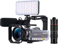 Resim ORDRO AZ50 4K Kamera Dijital Zoom Video Kamera, Gece Görüşü 