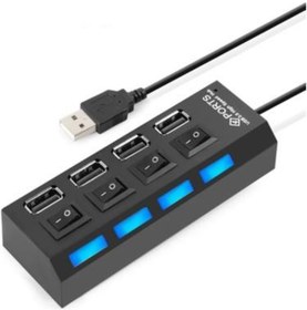 Resim Usb Hub - 2.0 - 4 Port - On/Off Anahtarlı 