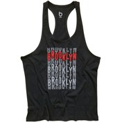 Resim Bluu Fitness Gym Tank Top Sporcu Atleti Nydream Siyah 