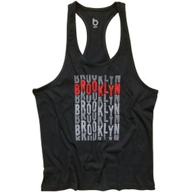 Resim Bluu Fitness Gym Tank Top Sporcu Atleti Nydream Siyah 