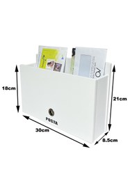 Resim Mimoza Ahşap Posta Kutusu 