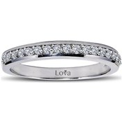 Resim Lova 0,25 Karat Pırlanta Yarımtur Yüzük - 1020214 