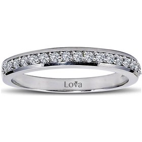 Resim Lova 0,25 Karat Pırlanta Yarımtur Yüzük - 1020214 