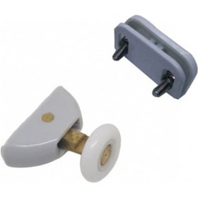 Resim Banyo Duşakabin Artemis Cam Kabin Makara Tekerleri Rulman Beyaz 