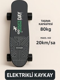 Resim Elektrikli Kaykay H2S-1 – Şehir İçi Ulaşım Aracı, Scooter Alternatifi, 20 km/h, 8 km Menzil, Hafif 3.7 kg 