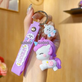 Resim Silver1 Gıoıo Anahtarlık Küçük Kolye Hediye Sevimli Üç Boyutlu Bebek Okul Çantası Çanta Çekicilik (Yurt Dışından) 