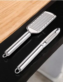 Resim Mybru Paslanmaz Çelik Rende Ve Soyacak Penir Çikolata Zencefil Patates Limon Rende Ve Soyacak 2'li S Çok Renkli 