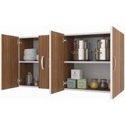 Resim Kenzlife hazır mutfak merta cvz 060*120*32 mutfak banyo dolabı kapaklı raflı 