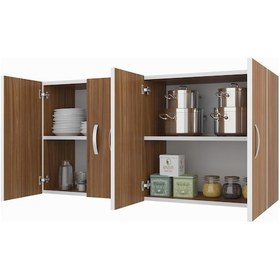 Resim Kenzlife hazır mutfak merta cvz 060*120*32 mutfak banyo dolabı kapaklı raflı 