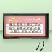 Resim Tip A M Şekilli Yapıştırılmış Kirpikler Doğal Bireysel Kirpikler Küme Dikenli Kirpikler Hafif Hazır Makyaj Kirpikleri 