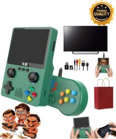 Resim 3,5 inç OCA IPS Ekran, 3D Joystick, 11 Emülatör, Elde Taşınabilir Oyun Konsolu Desteği 