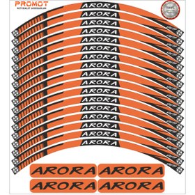 Resim PROMOT ARORA UYUMLU JANT ŞERİDİ Motosiklet Aksesuar Jant Sticker 1 