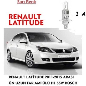 Resim Renault Latitude 2011-2015 Uyumlu Rası Ön Uzun Far Ampülü 1 Adet Sarı 