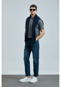 Resim Lufian Eduard Smart Jean Erkek Pantolon Slim Fit Mavi Mavi 111200195100300 Mavi 