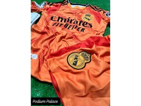 Resim Kylian Mbappe R.e.a.l M.a.d.r.i.d 2024/25 Yeni Sezon Iç Saha Çocuk Forması 4'lü SET(TURUNCU)ZYN26 