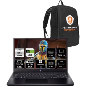 Resim Acer Nitro V 15 Intel Core I5 13420H 32GB 4tb SSD RTX4050/6GB 15.6'' Fhd 144Hz W11P Taşınabilir Bilgisayar & Per4 Çanta NHQNBEY004P400 