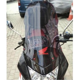 Resim Super Moto Honda Cbf 150 Ön Cam Tur Camı Füme Renk 50 cm Saydam Füme 