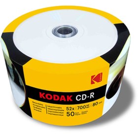 Resim Kodak 700MB 52x Yazılabilir Boş CD-R Medya - 50'li Paket 