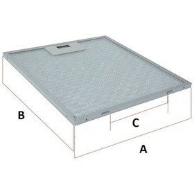 Resim Mekappa 34 Cm.*31,2 Cm. Davlumbaz Filtresi - 386748166 