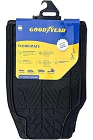 Resim Genel Markalar Goodyear Tüm Araçlar İle Uyumlu Üniversal 3D Havuzlu Oto Kauçuk Paspas Ön Arka Takım 