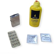 Resim Clipper Benzini 80 Ml Çakmak Taşı Çakmak Ve Fitil Set 