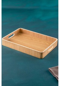 Resim Acar Bambu Sunum Tepsi - 41 Cm 