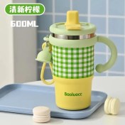 Resim Oein 2025 Yeni Kız Ofisi 316 Paslanmaz Çelik Termos Kupası Ev Saplama Öğrenci Saman Kupası Çift Içecek Bingba Kupası Kahve Mugcapacity600MLEkşi Yaban Mersini (Yurt Dışından) 